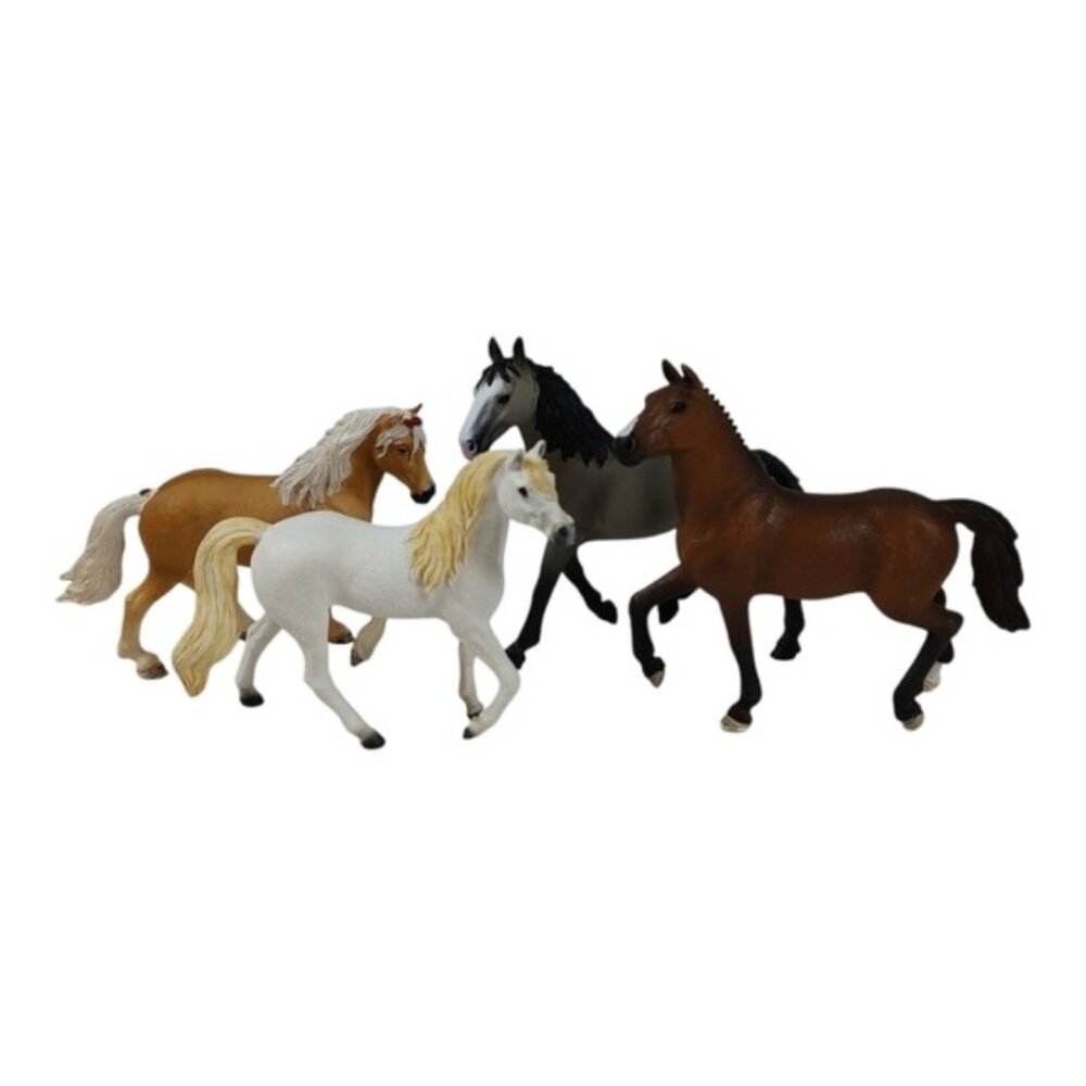 4 Schleich 4" Horse Figures